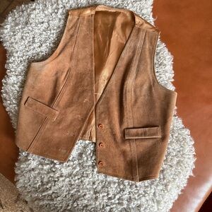 Brown Suede Vest
